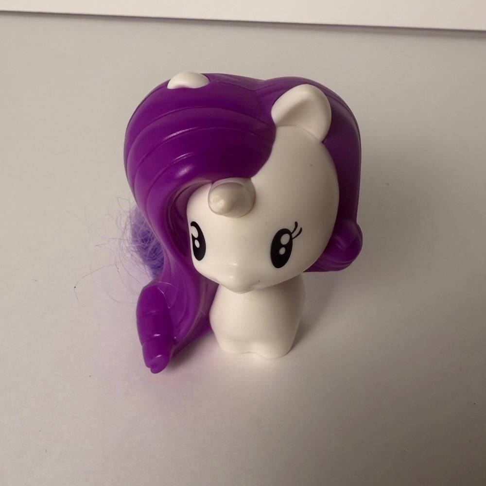 Hasbro My Little Pony Rarity White Purple Unicorn 2018 McDonalds Happy Meal Toy